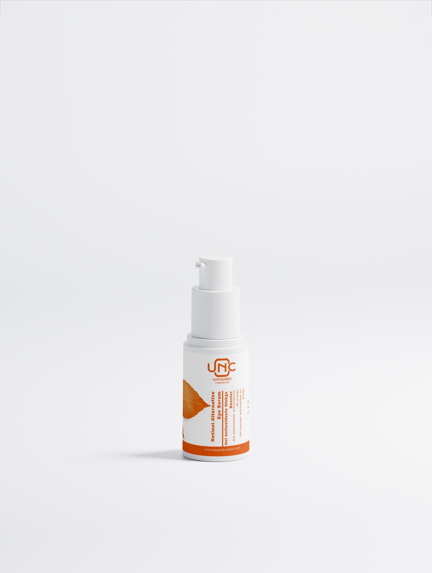 Sérum de hidratação Unnamed Cosmetics em embalagem de pump para cuidados faciais com ingredientes nutritivos