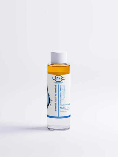 Frasco de removedor de maquiagem natural para limpeza facial suave e eficaz