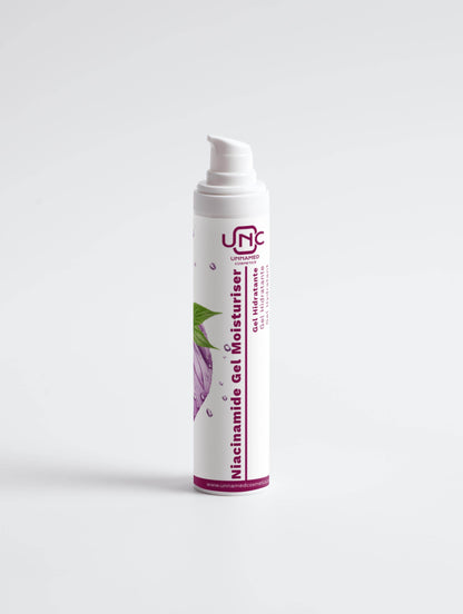 Gel Hidratante com Niacinamida para pele sensível da Unnamed Cosmetics em embalagem prática
